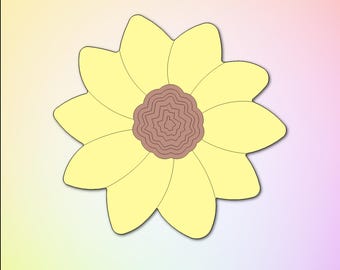 Cortador de galletas de girasol
