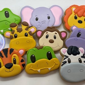Dschungel Tierkopf Ausstechformen Set: Safari Fondant Ausstechformen