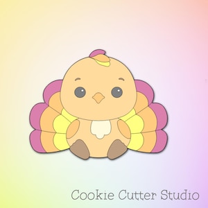 Cute Turkey Cookie Cutter, Thanksgiving Cookie Cutter, Perfect for Thanksgiving Baking, Fall-Themed Cookies, and DIY Crafts