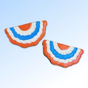 Patriotic Bunting Cookie Cutter: Food Safe PLA Plastic