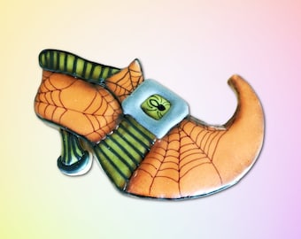 Witch Shoe Cookie Cutter, Halloween Cookie Cutter