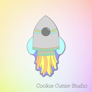 Rocket Cookie Cutter: Space Theme, Food Safe PLA