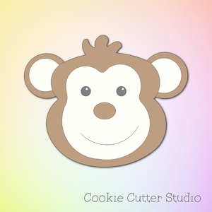 Monkey Cookie Cutter, Jungle Cookie Cutter, Safari Cookie Cuttere