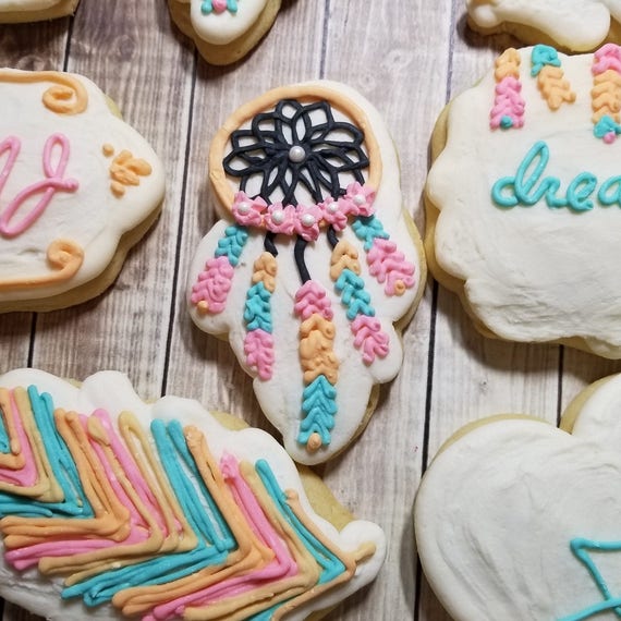 Cortador De Galletas Con Forma De Pluma Y Atrapasueños: Hornea Magia Para Bodas Y Eventos (Plástico, Apto Lavavajillas)