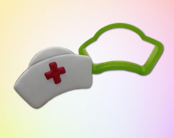 Nurse Hat Cookie Cutter: Food Safe PLA Plastic