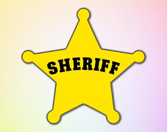Sheriff's Badge Cookie Cutter
