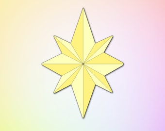 Christmas Star Cookie Cutter: Food Safe PLA Plastic