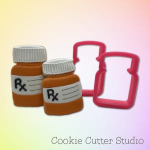 Pill Bottle Cookie Cutter: Medical Theme