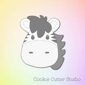 Zebra Cookie Cutter, Jungle Animal Cookie Cutter, Safari Cookie Cutter