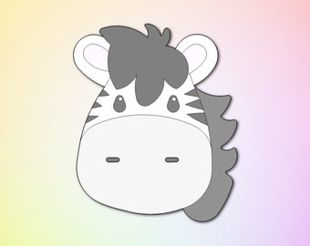 Zebra Head Cookie Cutter: Safari Jungle Animal