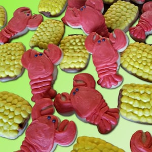 Crawfish Boil Cookie Cutters: Crawfish and Corn on the Cob
