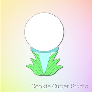 Golf Ball Cookie Cutter: Food Safe PLA Plastic