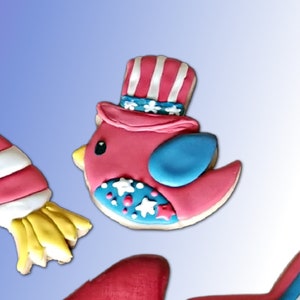 Cortador de galletas de pájaro patriótico