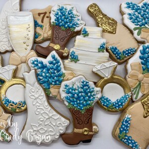 Floral Boot Cookie Cutter, Wedding Cookie Cutter image 3
