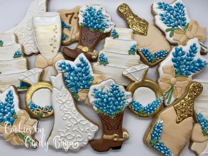 Floral Boot Cookie Cutter, Wedding Cookie Cutter image 3