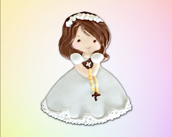 First Communion Girl Cookie Cutter