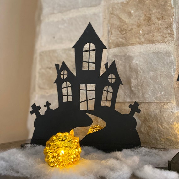 Casa embrujada Decoración de Halloween Casas de madera - Etsy España Casa embrujada Decoración de Halloween Casas de madera - Etsy España