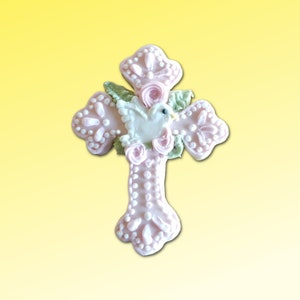 Floral Cross Cookie Cutter: Baptism Favor
