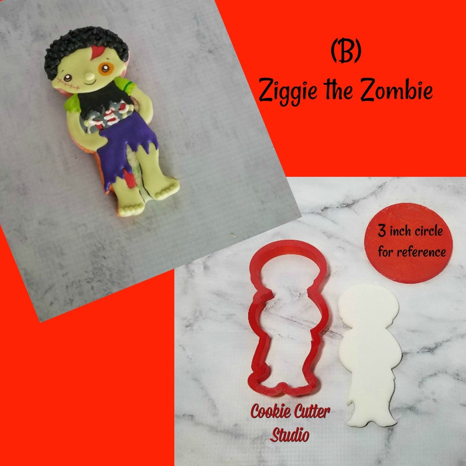 Zombie Cookie Cutter Halloween Cookie Cutters Etsy Ireland
