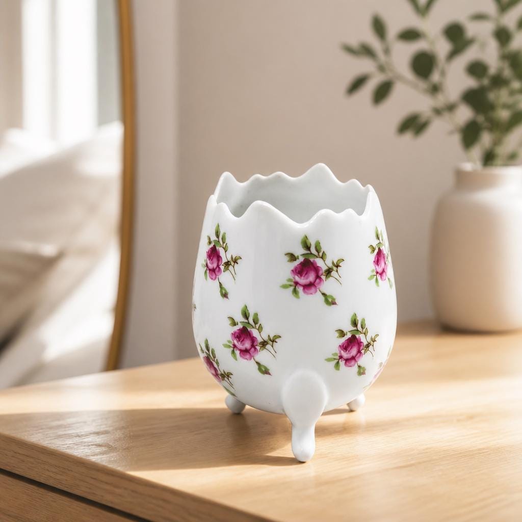 Limoges Vase Roses - Etsy