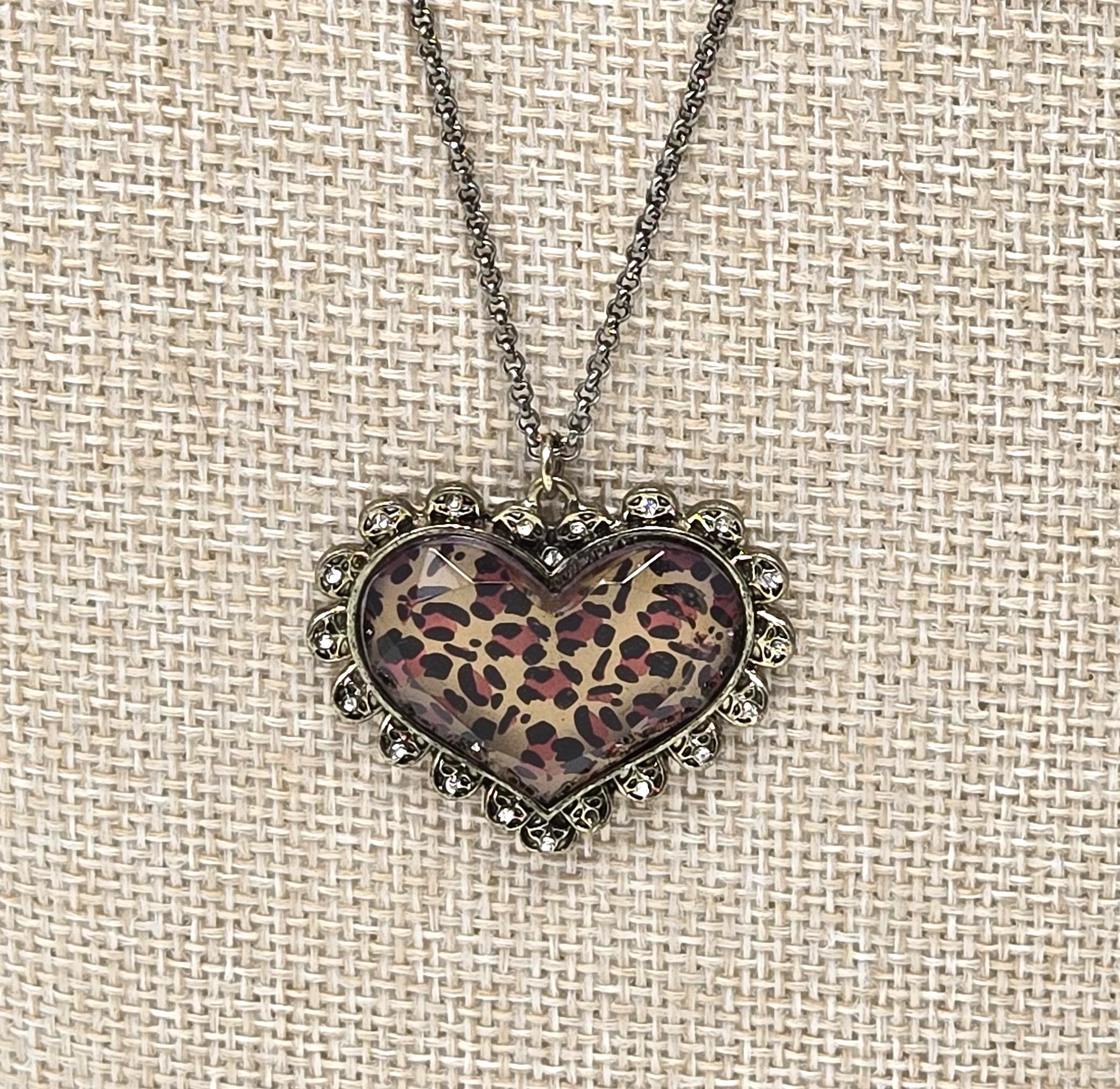 Zebra lucite heart Betsey Johnson headband rare Betsey Johnson Necklace - Oh Baby Jungle Book Monkey Heart  main image 2