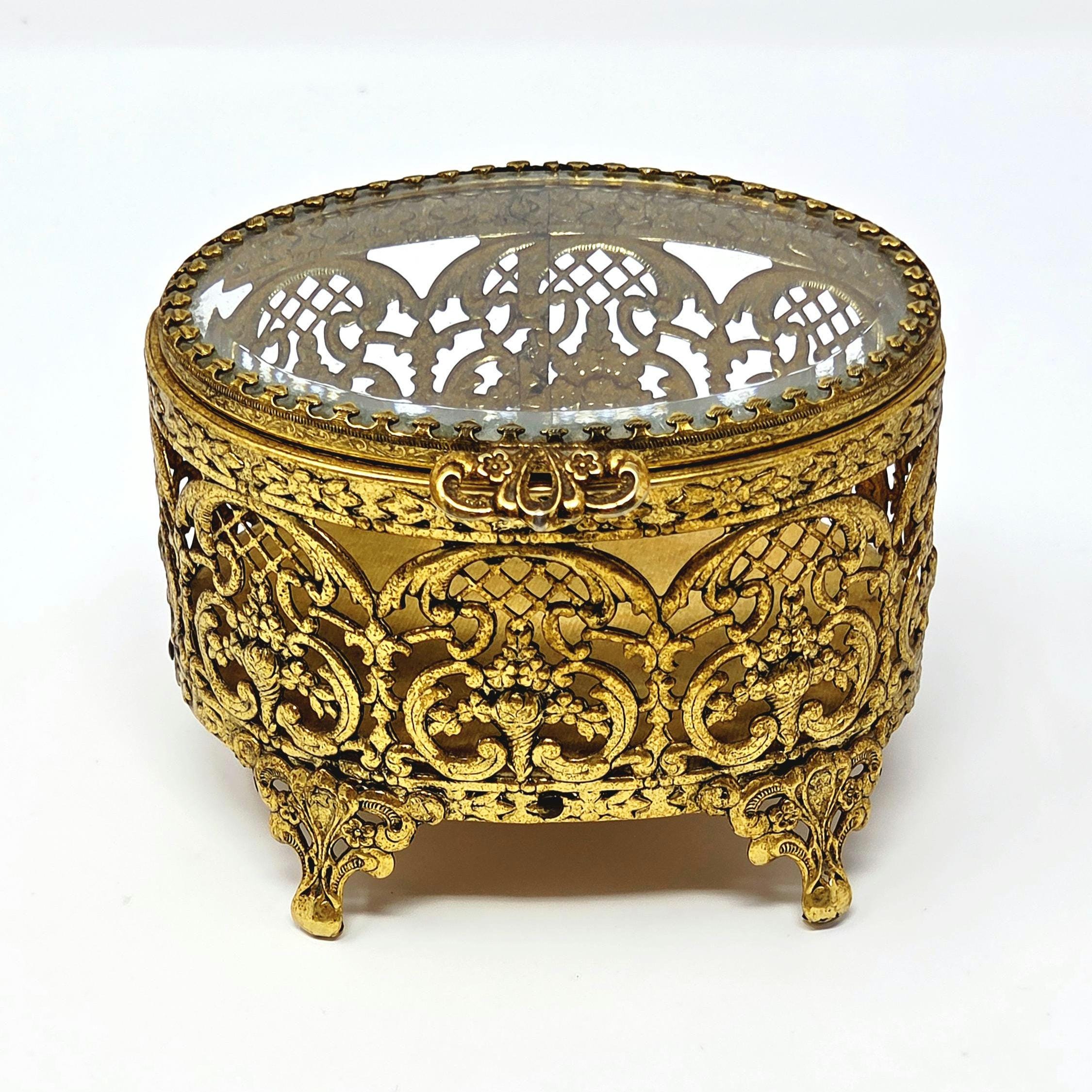Trinket Box Victorian Gold - Etsy