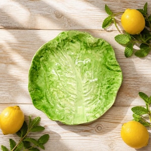 Antique Wannopee Lettuce Leaf Majolica Bowl – New Milford Pottery 1901-1903 Connecticut Art Pottery