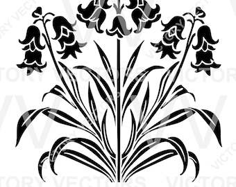 bluebell flower template