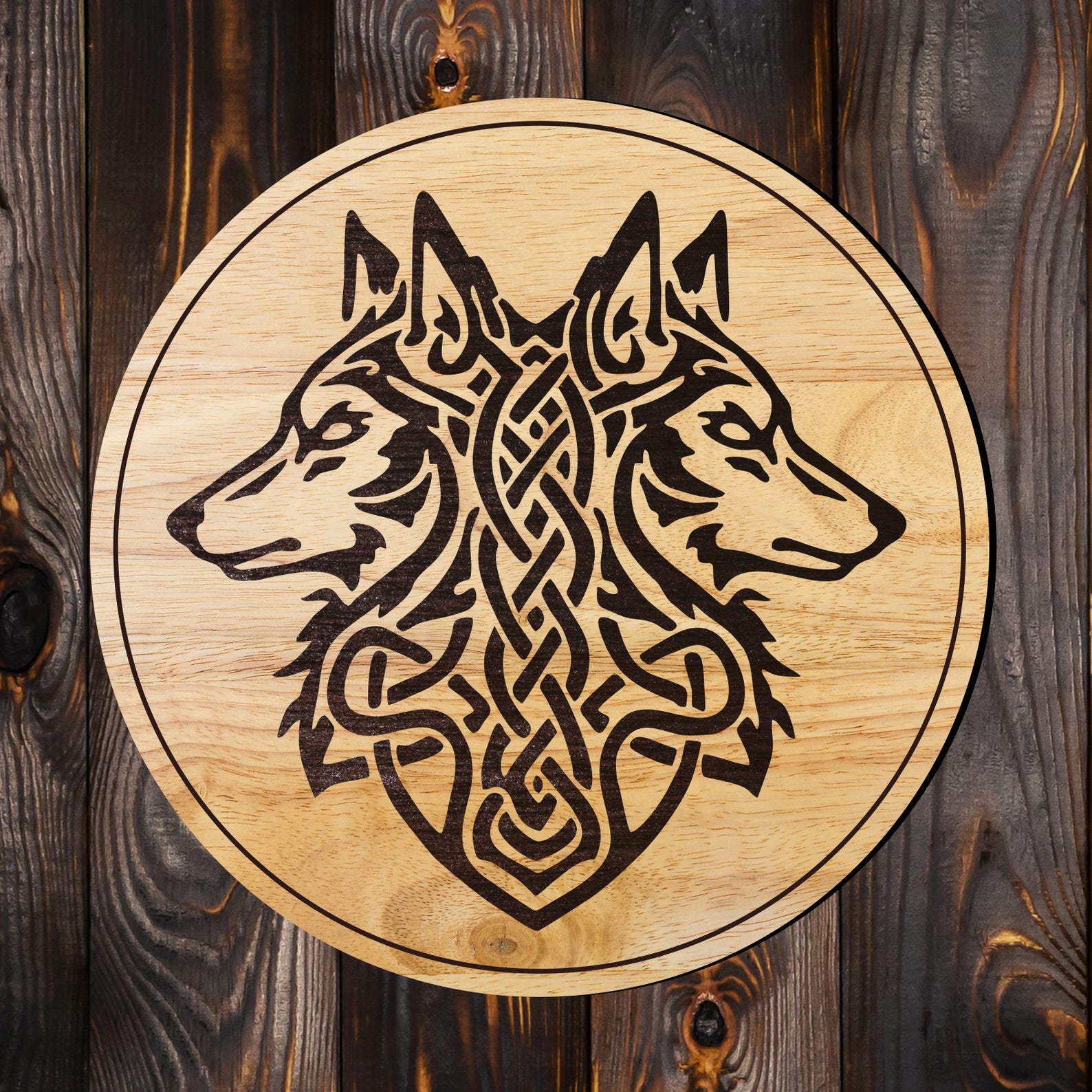 Celtic Wolf Knot Entwined Tribal Vector File for Cut, Print, Vinyl ...