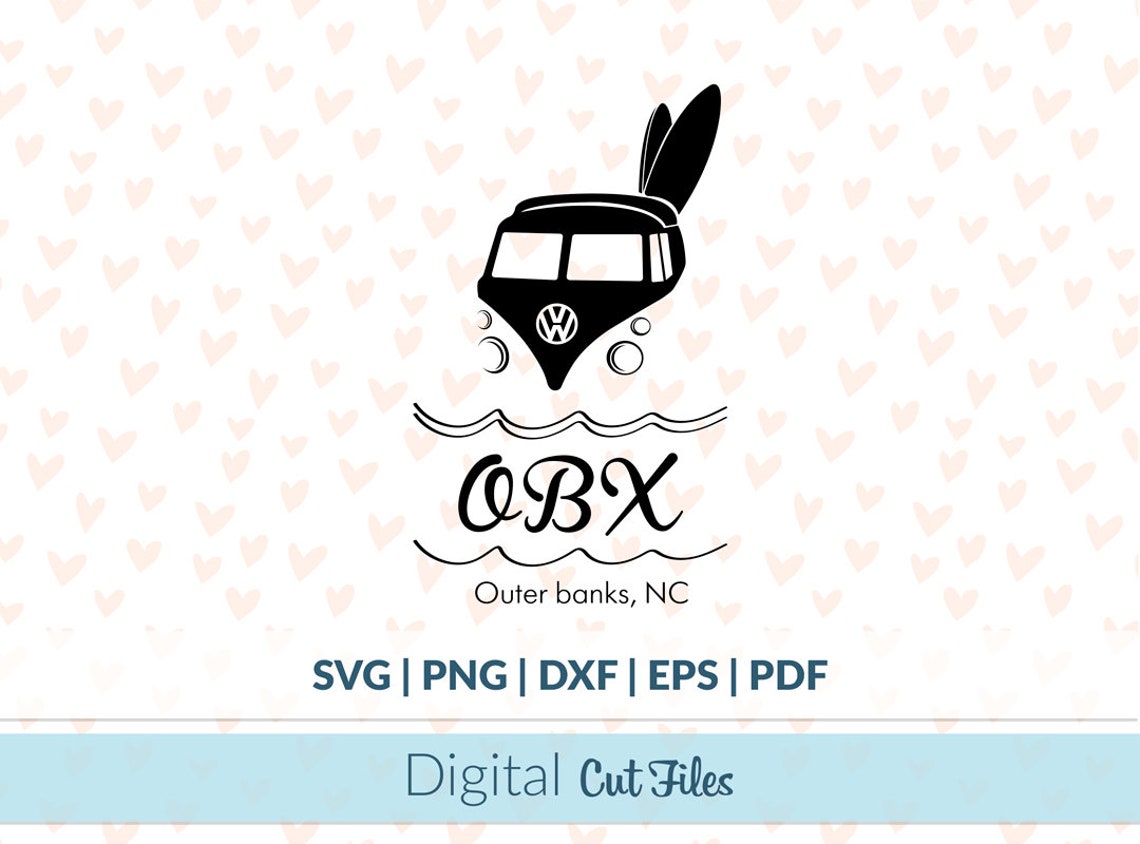 OBX SVG Outer Banks Digital file Cutter Clip art Cricut Etsy