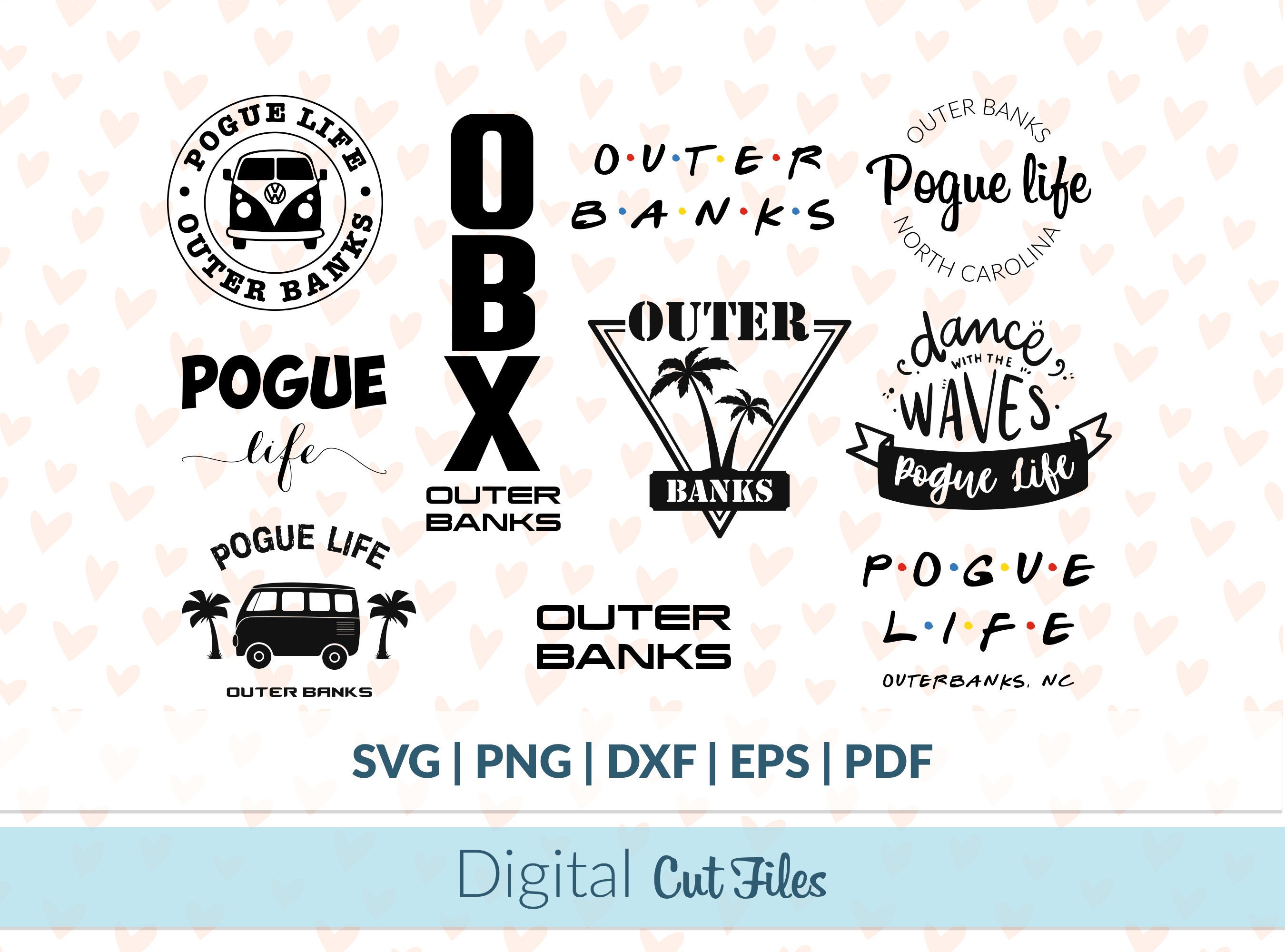 Outer Banks Bundle Pogue life Bundle SVG Digital file Etsy
