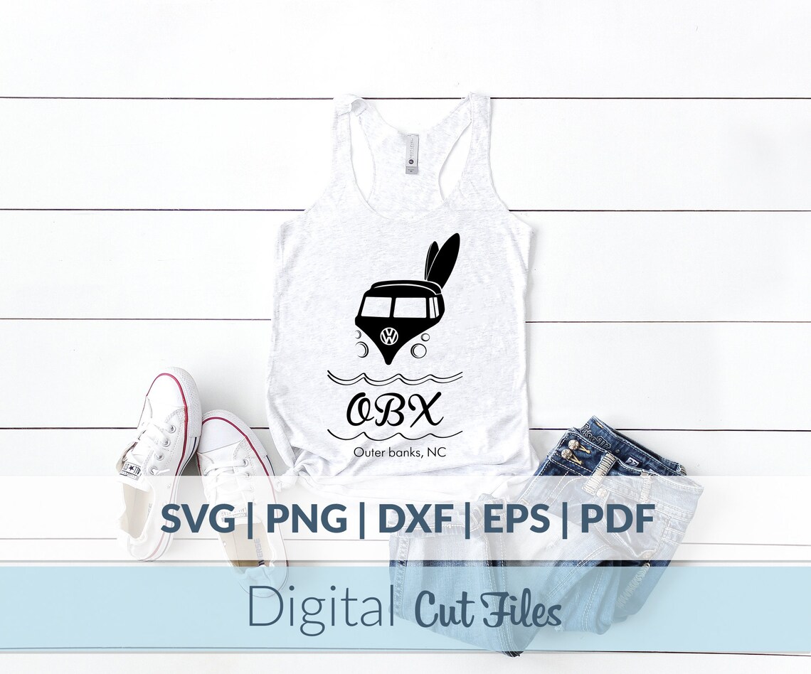 OBX SVG Outer Banks Digital file Cutter Clip art Cricut Etsy