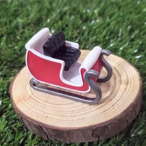 Miniature Sled - Winter Sled - Miniature - Fairy garden - Fairy Garden Sled - Resin