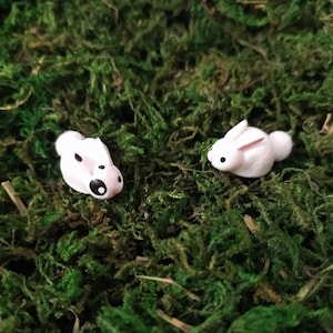 Miniature Bunny - Bunny - Miniatures - Fairy Garden - Resin