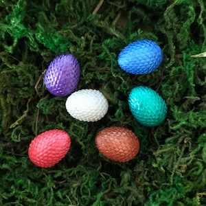 Miniature Dragon Eggs - Dragon Egg - Miniature - Fairy garden - Fairy Garden Eggs - Resin