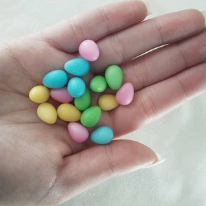 Miniature Easter Eggs - Easter - Handmade - Fairy Garden - Dollhouse Miniatures - Resin