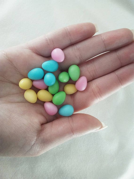 100 Dollhouse Miniature Pink Easter Eggs*Doll Mini Tiny Food Candy Wholesale Lot