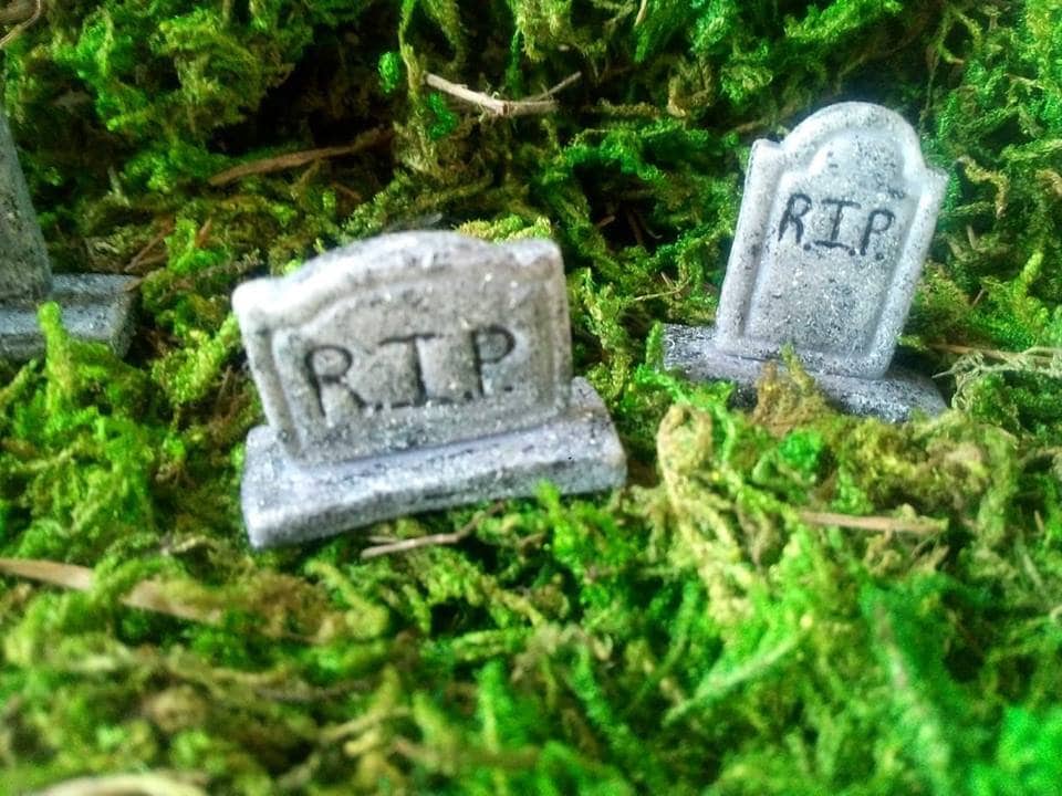 Miniature Tombstone - Tombstones - Miniature Graveyard - Fairy Garden ...