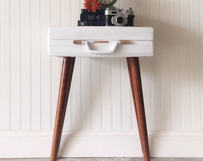 Mid Century Modern Briefcase End Table MCM Bedside Table Etsy