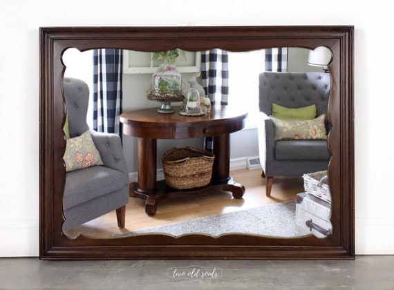 Cherry Scalloped Mirror Ready For Customizing Paint Color To Etsy