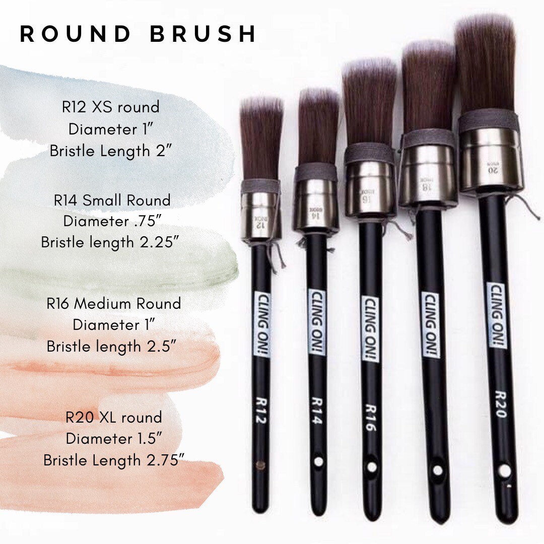 Cling On Paint Brushes Professional Synthetic Bristle Etsy