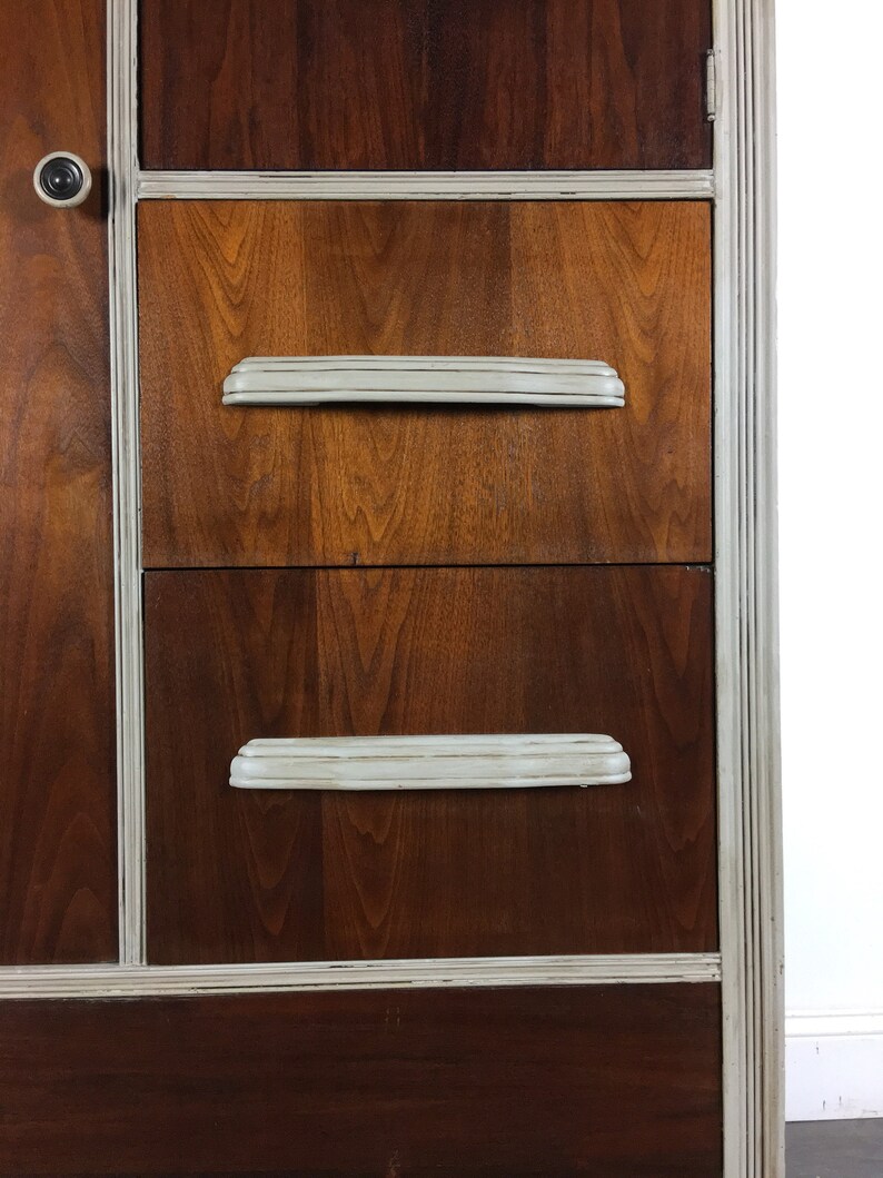 Nursery Armoire Dresser Wardrobe Gender Neutral Vintage Etsy