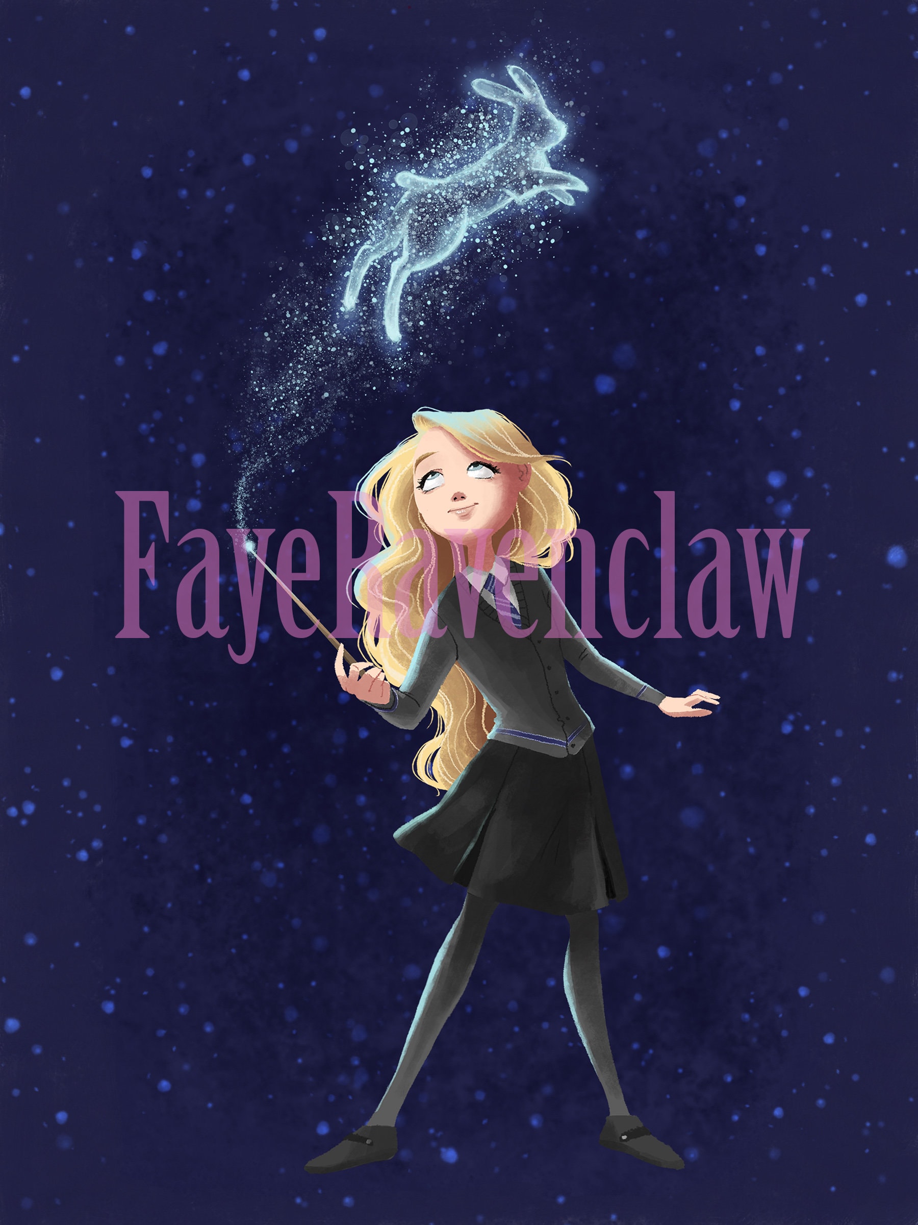 Luna PRINT Harry Lovegood Potter Fan Art - Etsy Israel