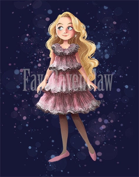 Luna Love Good Digital Harry Fan Art Giclée - Etsy