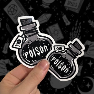 AUTOCOLLANT POTION POISON - Spooky Halloween Sticker