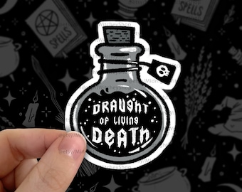Entwurf von Livind Death Potion STICKER