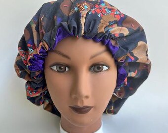 Handmade Satin Lined Sleep Bonnet | Ankara African Print