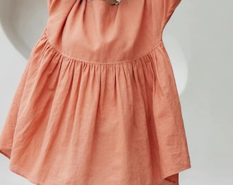 Ramie Cotton Pleated Blouse: Loose Fit Flowing Top