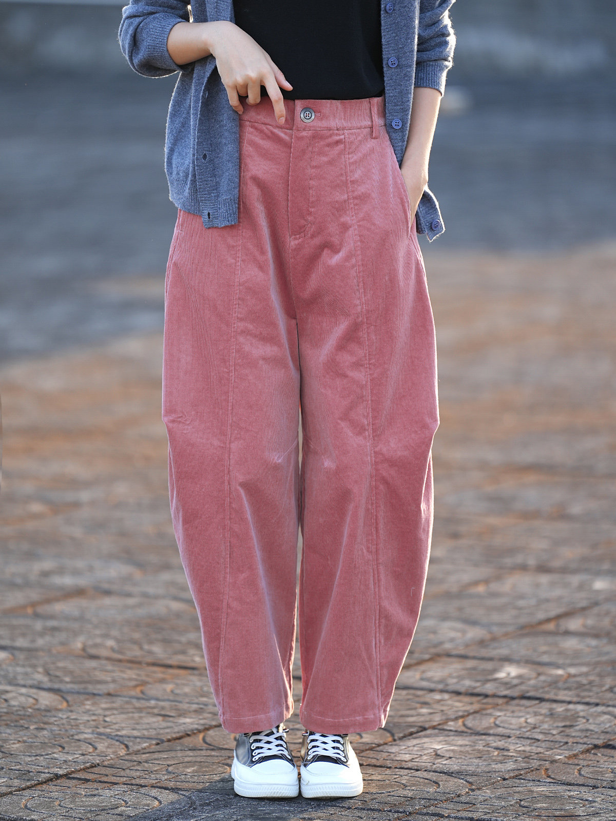 Corduroy Barrel Pants UK