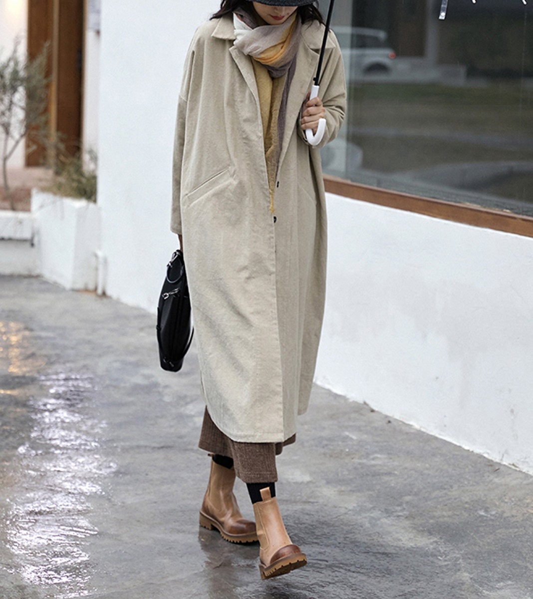 LZJN Trench Invernale Donna In Velluto A Coste Trapuntato, Stampa Floreale, Bottoni Stile Cinese Retro, Caldo E Leggero, Colori Rosso/Kaki/Verde Scuro